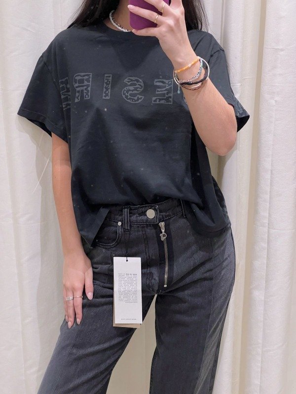 Producto - JEAN HIGH NEGRO COMBINADO CON CIERRE