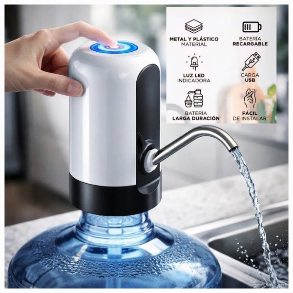 Producto - Dispensador de Agua Batería Recargable