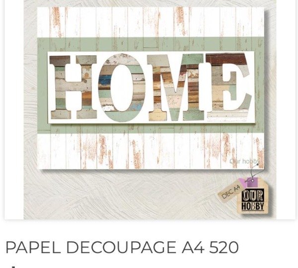 Producto - Papel decoupage A4 520