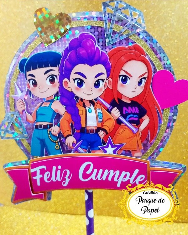 Producto - Topper 3D Guerreras K-pop