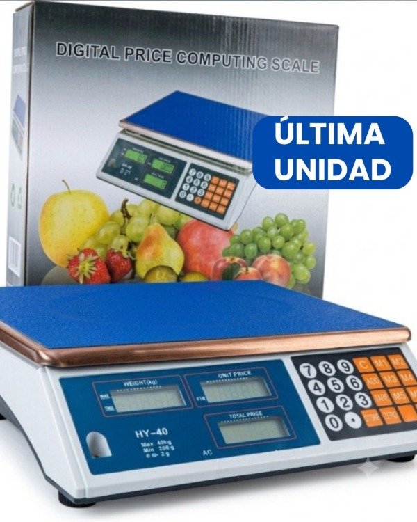 Producto - Balanza Digital Comercial 40 kg - Alta Precisión - 0
