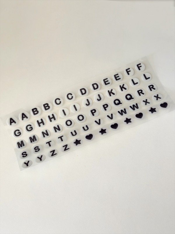 Producto - Plancha DTF UV - Letras bracelet letters