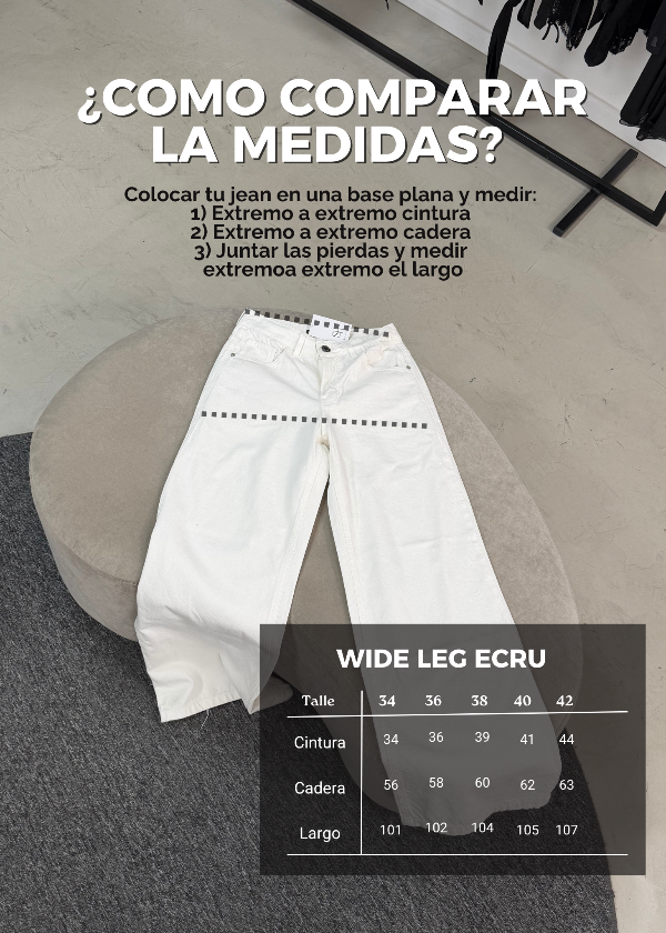 Producto - Wide Leg Ecru - 3