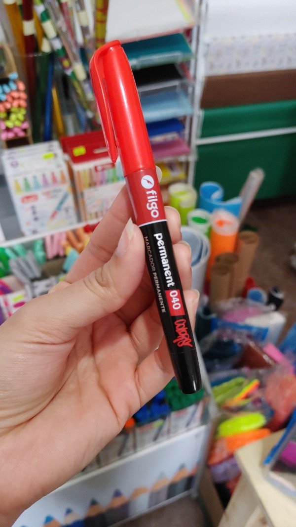 Producto - Marcador Filgo 040 Permanente Punta Fina Rojo