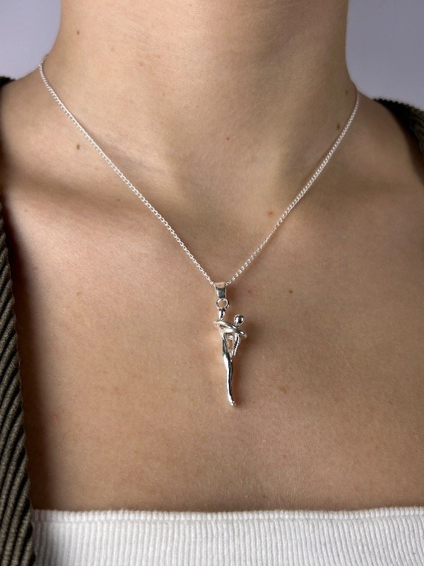 Producto - CADENA DE PLATA ABRAZO ETERNO MADRE HIJO 0246 - 2