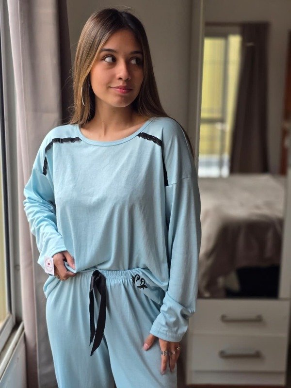 Producto - ART. 6322 PIJAMA DE MODAL CON PUNTILLA
