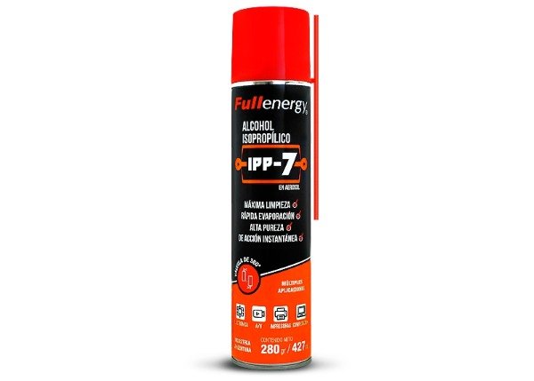 Producto - ALCOHOL ISOPROPILICO IPP-7 FULLENERGY (EN AEROSOL)