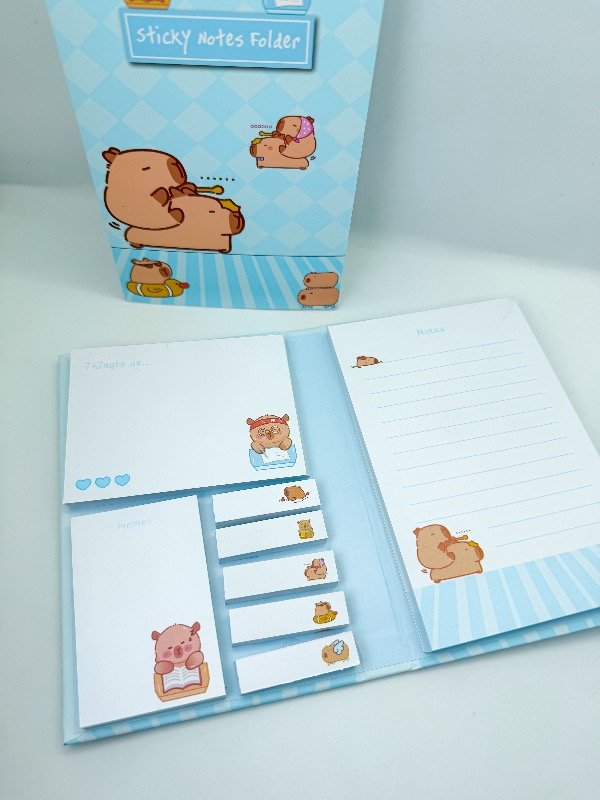 Producto - Notes capybara + señaladores