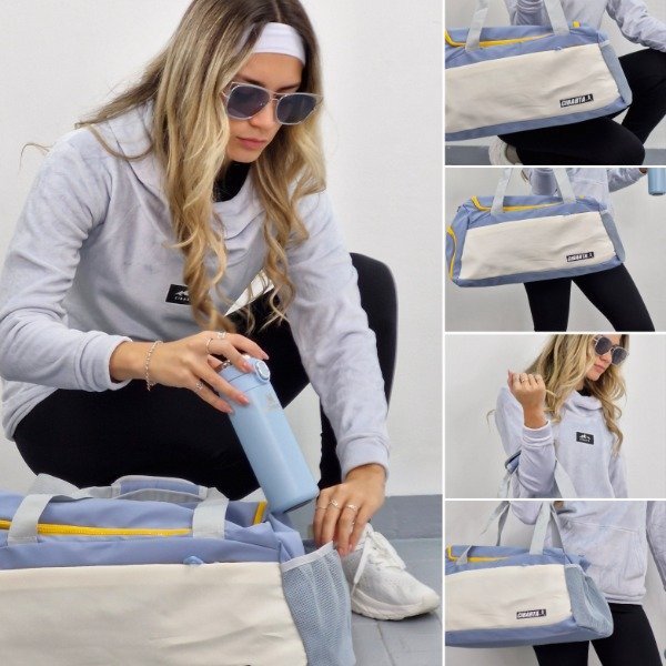 Producto - Bolso entrenamiento Cibarta Modelo MANBAG celeste