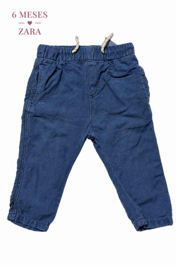 Producto - Pantalon azul Zara 6 meses - 0