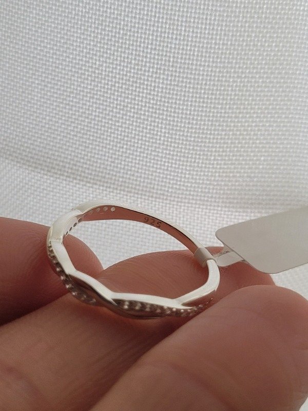 Producto - Anillo entrelazado con cúbic Plata 925 - 1