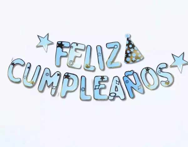 Producto - Banderin Feliz Cumpleaños bonete