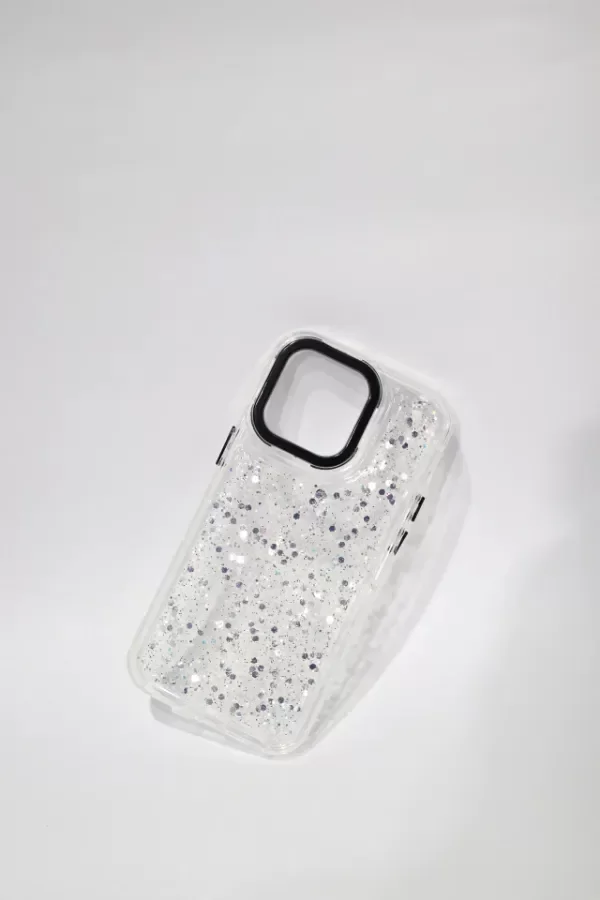 Producto - G85 funda brillo plateada