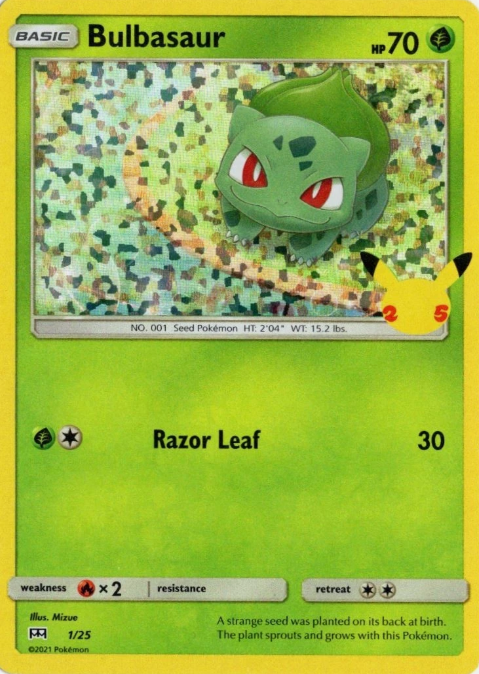Producto - Bulbasaur 1/25 - McDonald's Collection 2021 HOLO