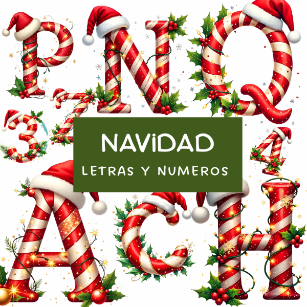 Producto - Alfabeto y Números de navidad - AL31