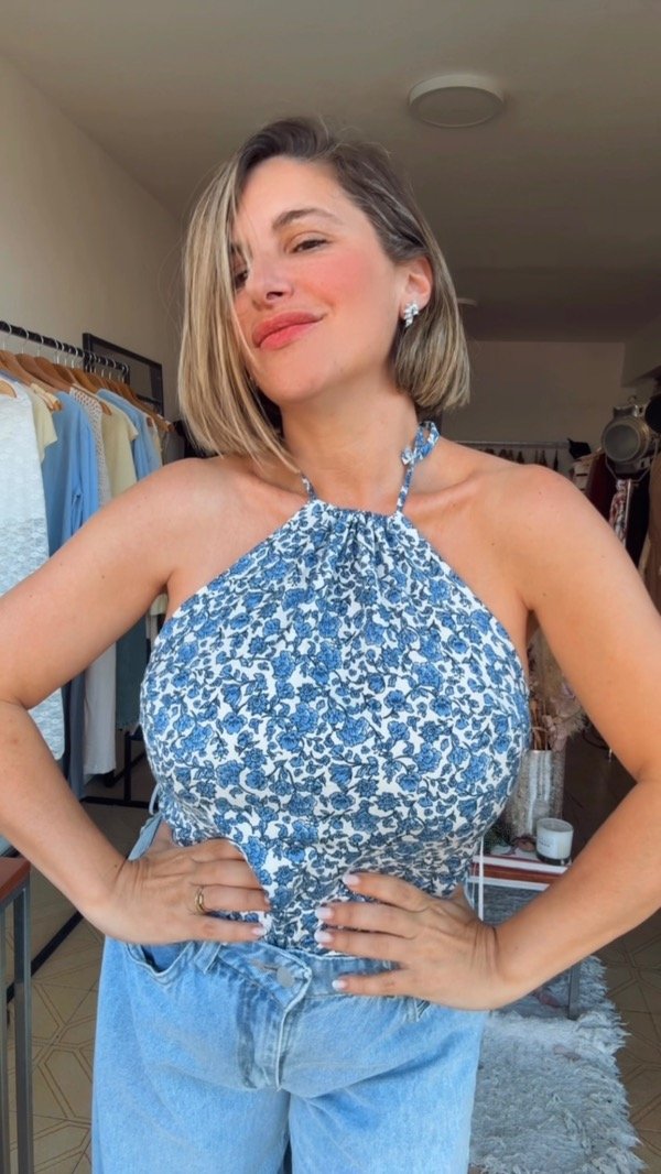 Producto - Blusa Blue flowers