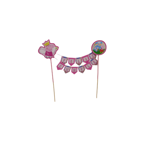 Producto - Banderines para torta para nena - 1