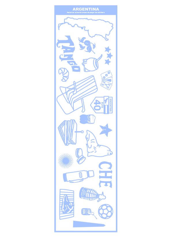 Producto - Argentina Sticker DTF UV