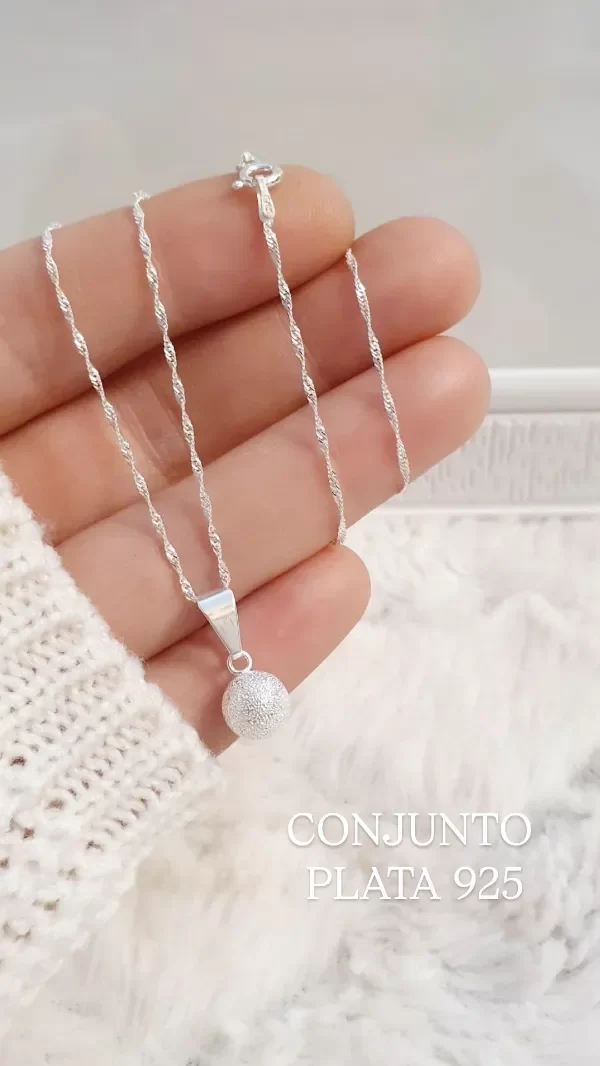 Producto - Conjunto dije pelotita rodinada