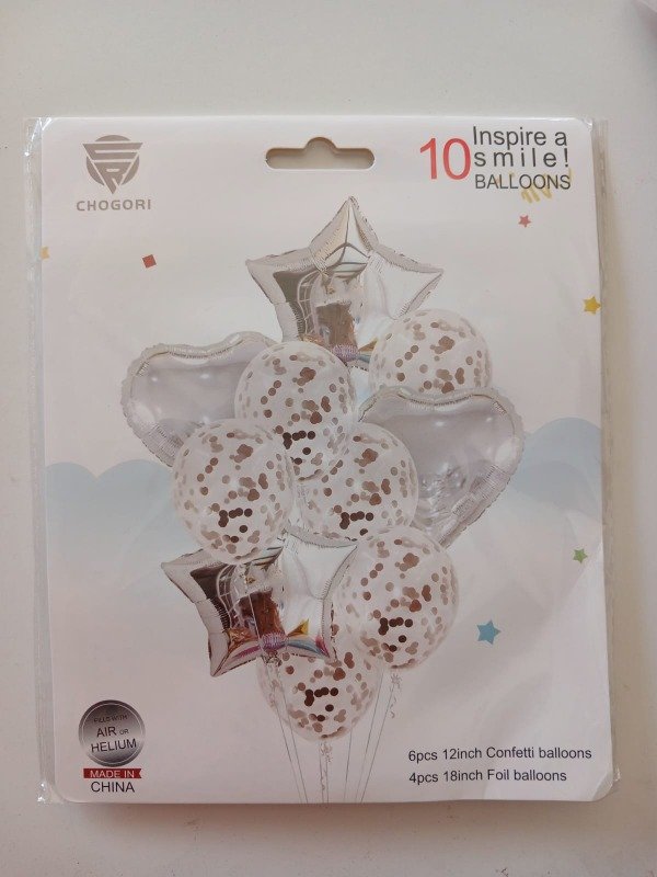 Producto - SGML 10P. Estrella y Corazón Plata