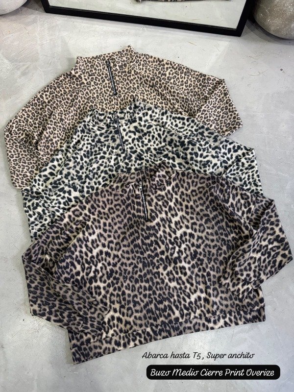 Producto - BUZO MEDIO CIERRE PRINT OVERSIZE - 0