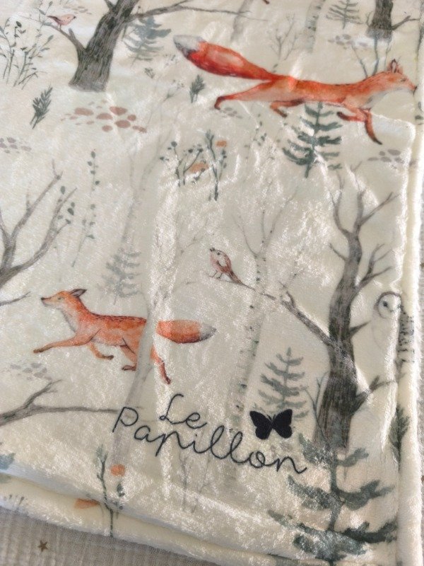 Producto - Polar soft y corderito Bosque