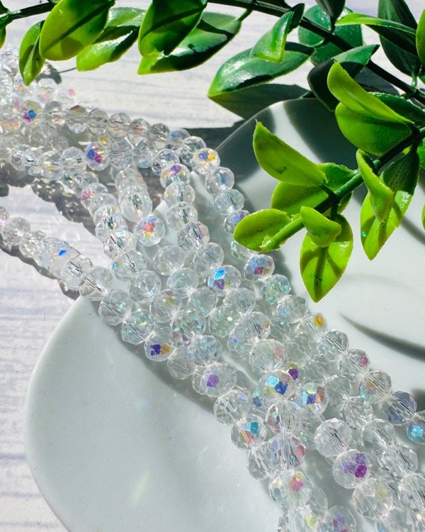 Producto - TIRA CRISTAL DE ROCA CRISTAL TORNASOL 6MM