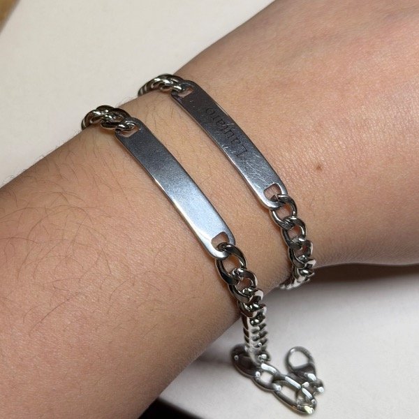 Producto - Pulsera plateada personalizada I - 2