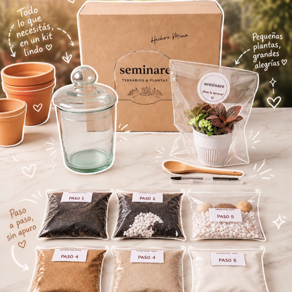 Producto - KIT PARA ARMAR TERRARIOS - 5