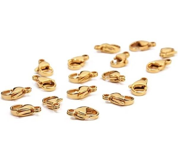 Producto - Mosquetones A9 PREMIUM / Acero Quirúrgico DORADO / 5 Unidades