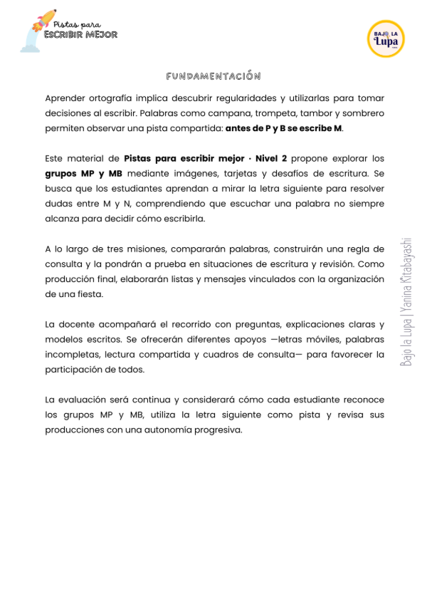 Producto - Pistas para escribir mejor Nivel 2 MP MB - 2
