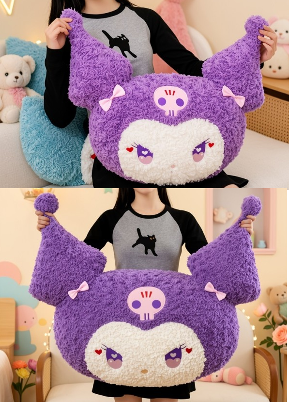 Producto - Almohadon peluche Kuromi (ingrese para elegir)