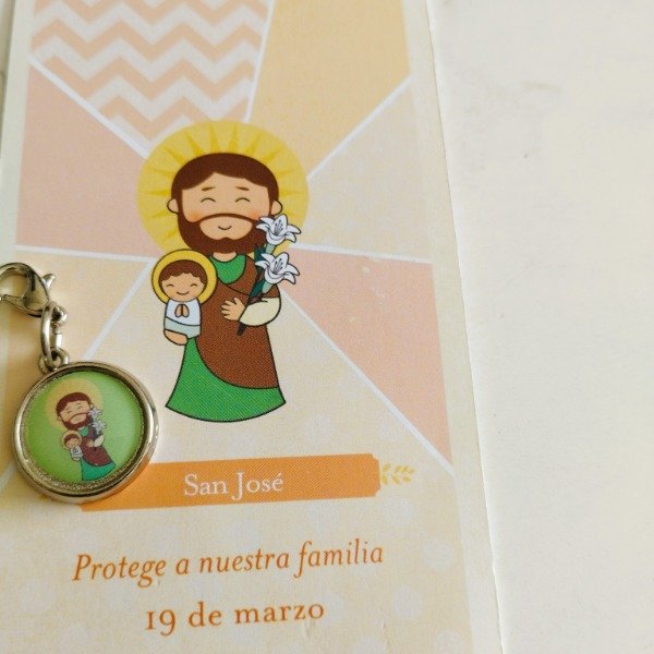 Producto - REGALO PACK ESTAMPA ADVOCACION CON MEDALLITA SAN JOSE