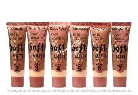 Producto - Base liquida matte ruby rose c/u