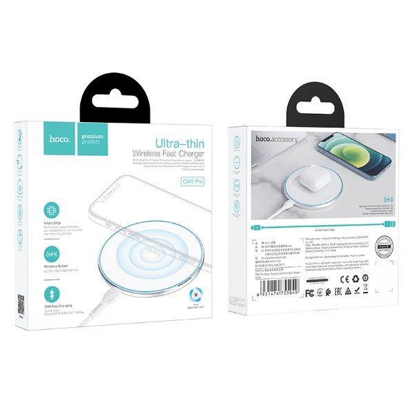 Producto - HOCO - CW6 Pro 15W Carga Inalambrica - 0