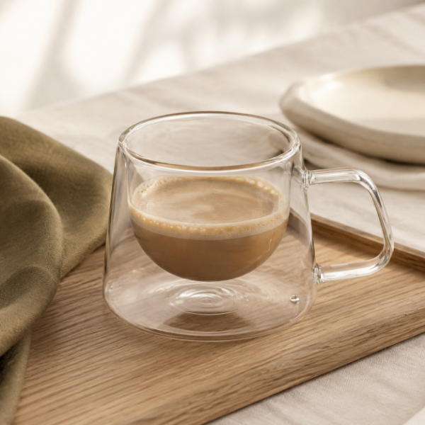 Producto - Taza doble vidrio 250 ml honguito - 0