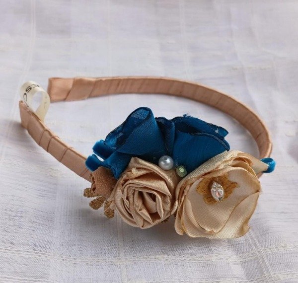 Producto - Vincha Rosas azules