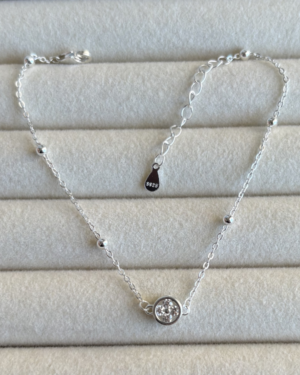 Producto - Pulsera flor de plata 925 17-20cm