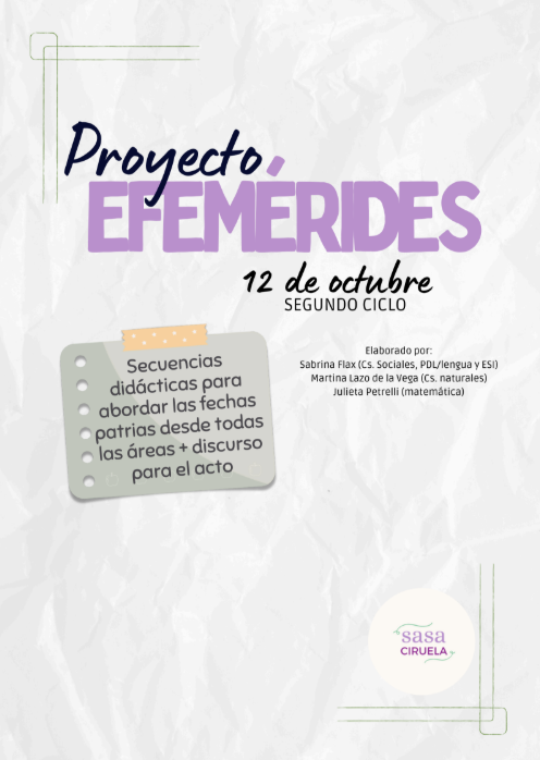 Producto - PROYECTO EFEMÉRIDES - 12 DE OCTUBRE - SEGUNDO CICLO