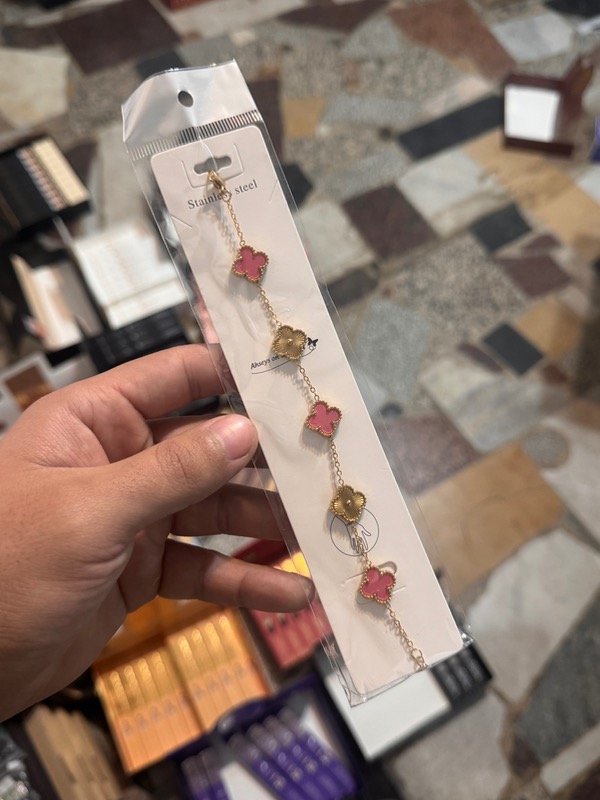 Producto - PULSERA TRÉBOL ORO ROSA