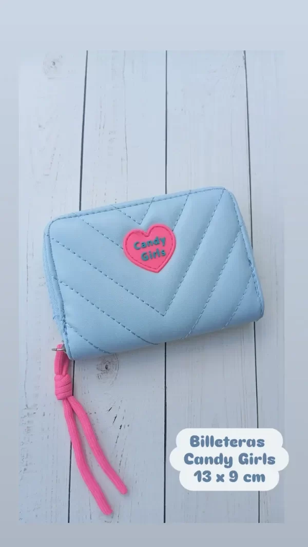 Producto - BILLETERA CANDY GIRLS CELESTE
