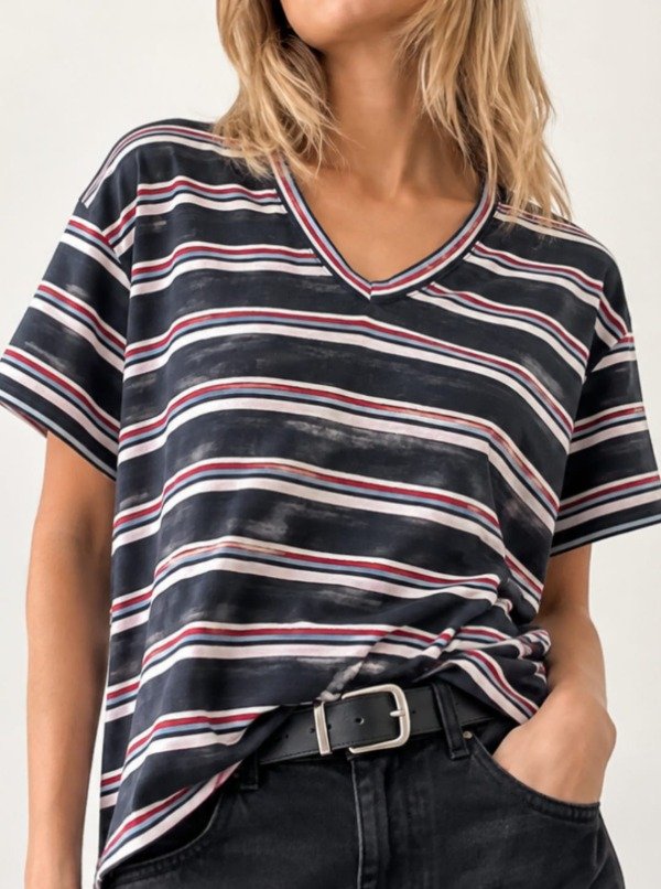 Producto - Remera Ancha V Rayado Davis (Art. 6215) - 2