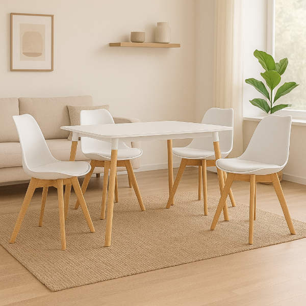 Producto - MESA EAMES + 4 SILLAS TULIP
