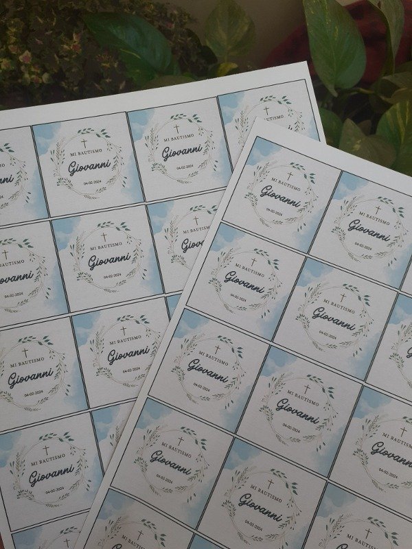 Producto - Plancha de stickers adhesivo fotográfico