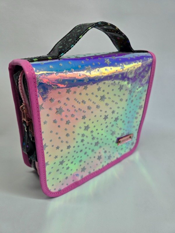 Producto - Cartuchera Barcelona Cristal Bies Rosa Cicle A PEDIDO