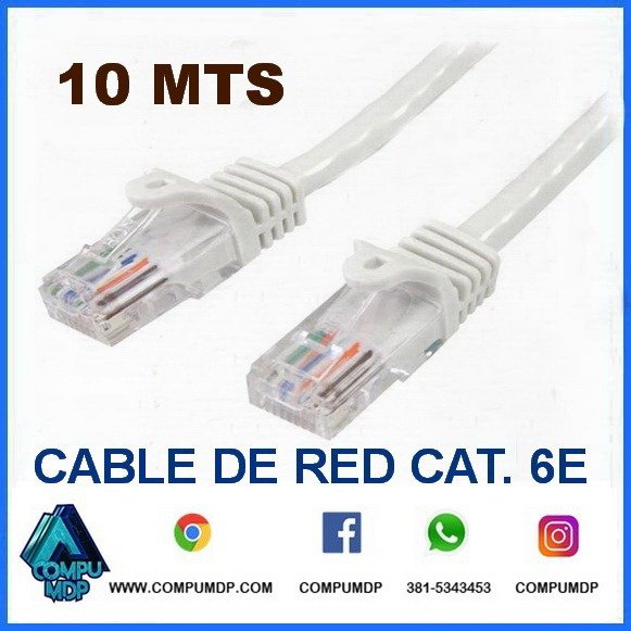 Producto - CABLE DE RED CATEGORIA 6E 10MTS