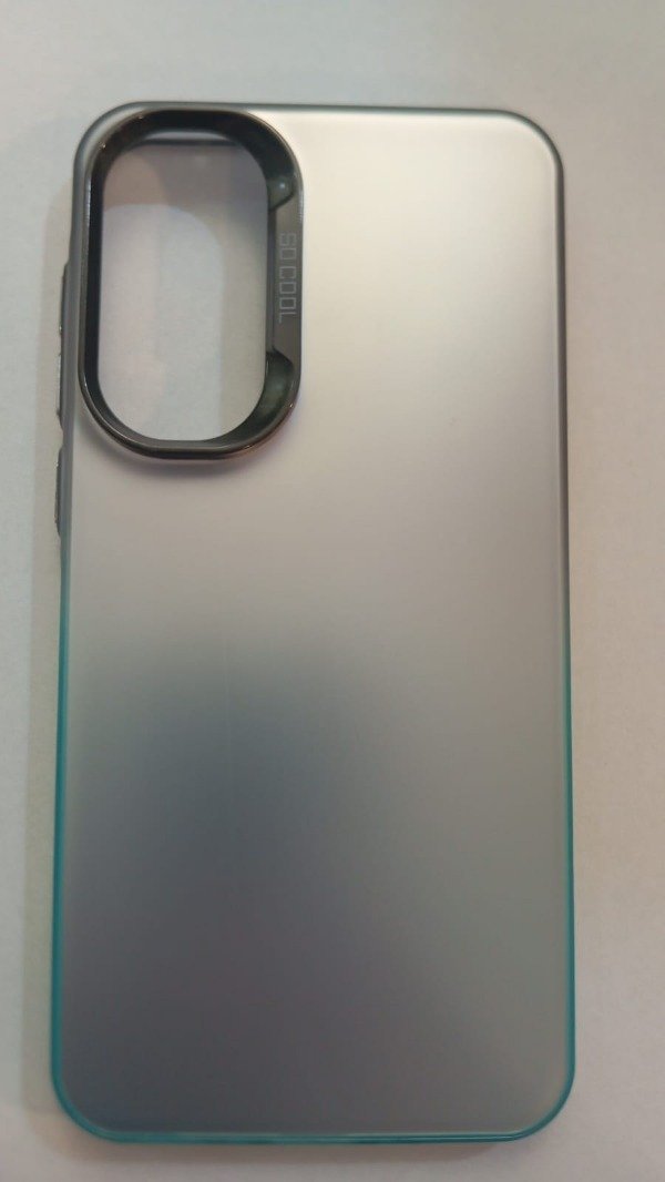 Producto - Funda Espejada Bicolor Negro/Celeste para Samsung A35