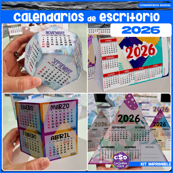 Producto - CALENDARIOS dE ESCRITORIO 2026