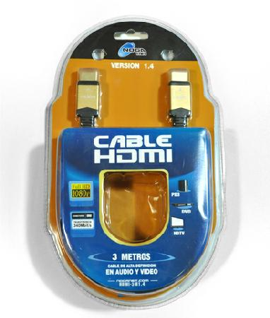 Producto - Cable HDMI M/M v1.4 -3mts -Noganet (HDMI-3M 1.4)