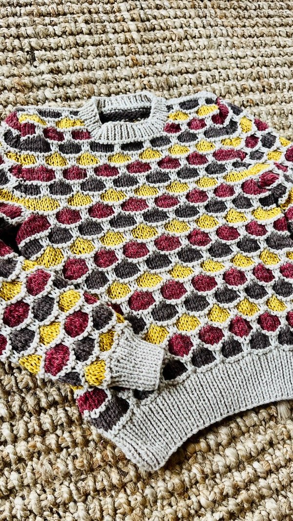 Sweater Panal Azulino — imagen 3